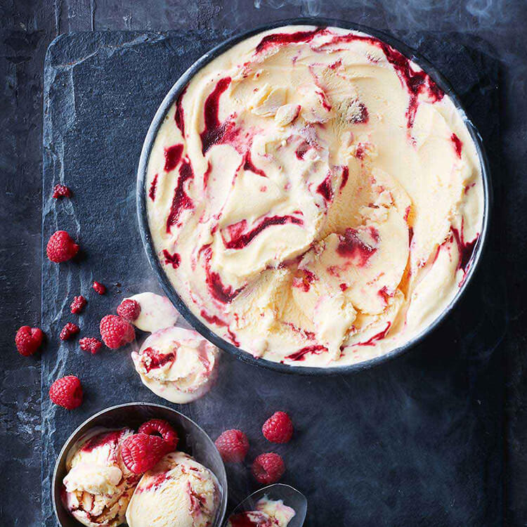 Raspberry Swirl IceCream Recipe Woolworths