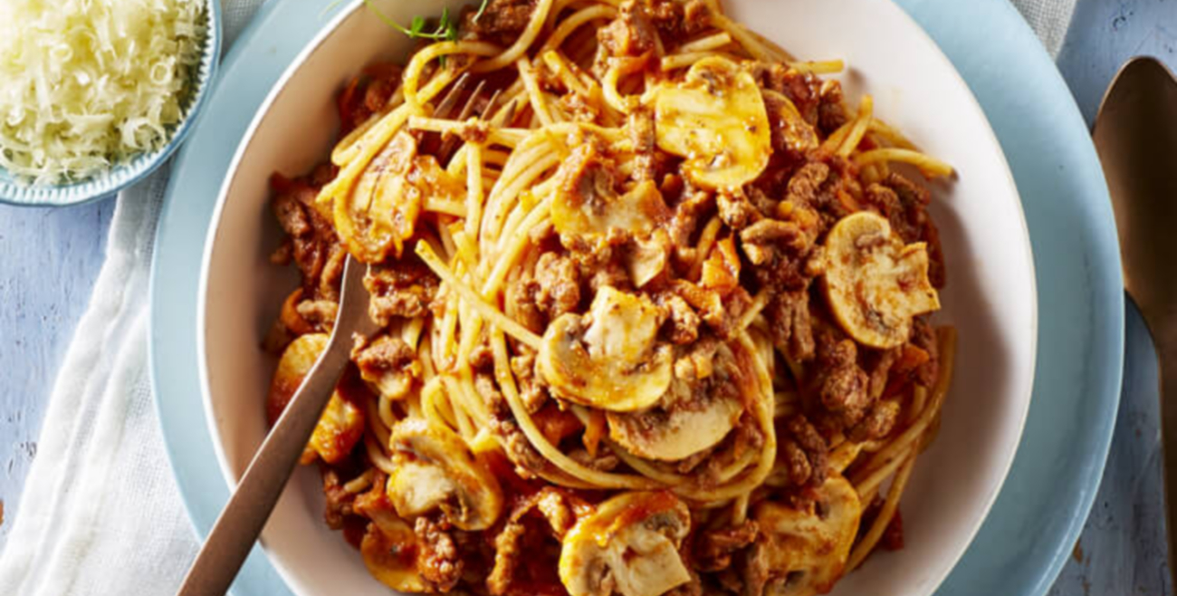 Spaghetti Bolognese with mushrooms Recipe Woolworths