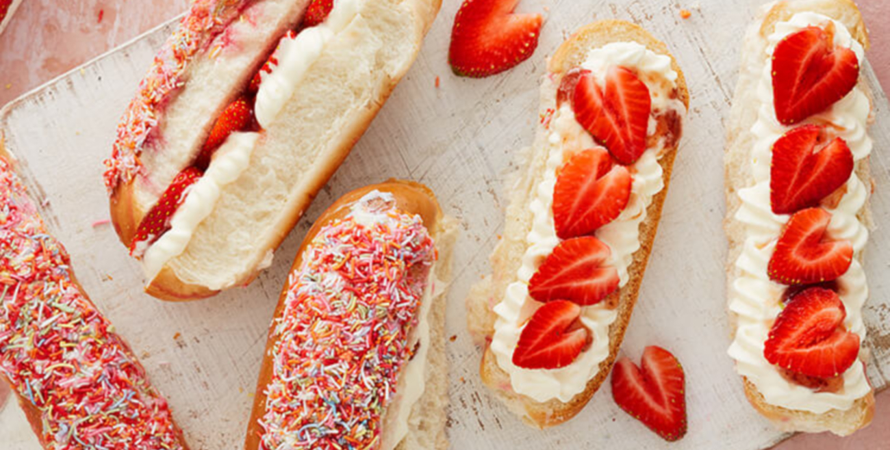 Strawberries & Cream Finger Buns Recipe Woolworths
