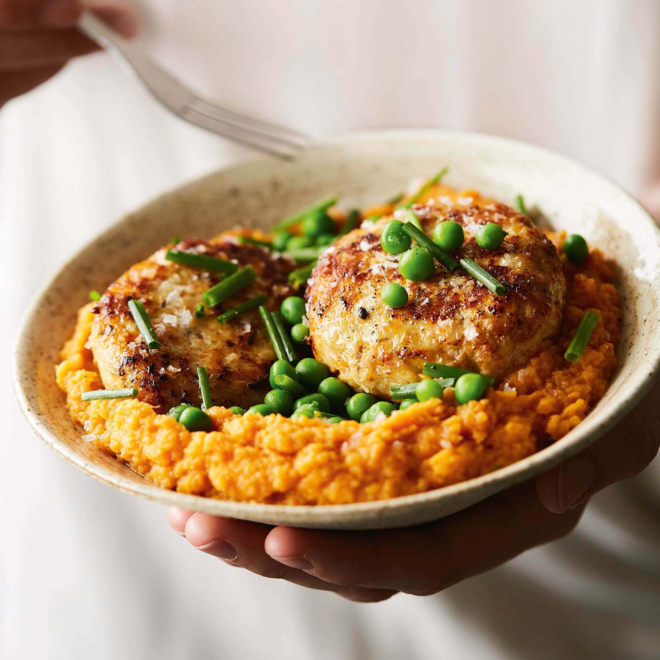 Chicken Rissoles With Sweet Potato Mash Recipe Woolworths