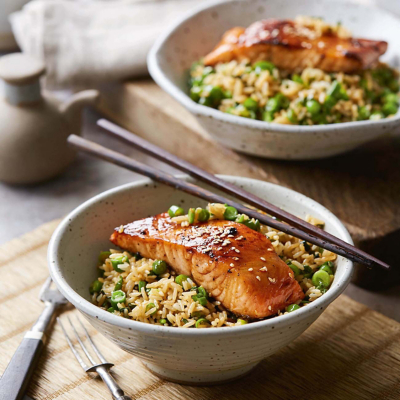 Teriyaki Salmon With Fried Rice Recipe | Woolworths