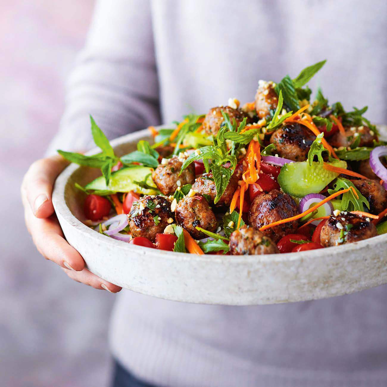 Asian Meatball Salad Recipe Woolworths