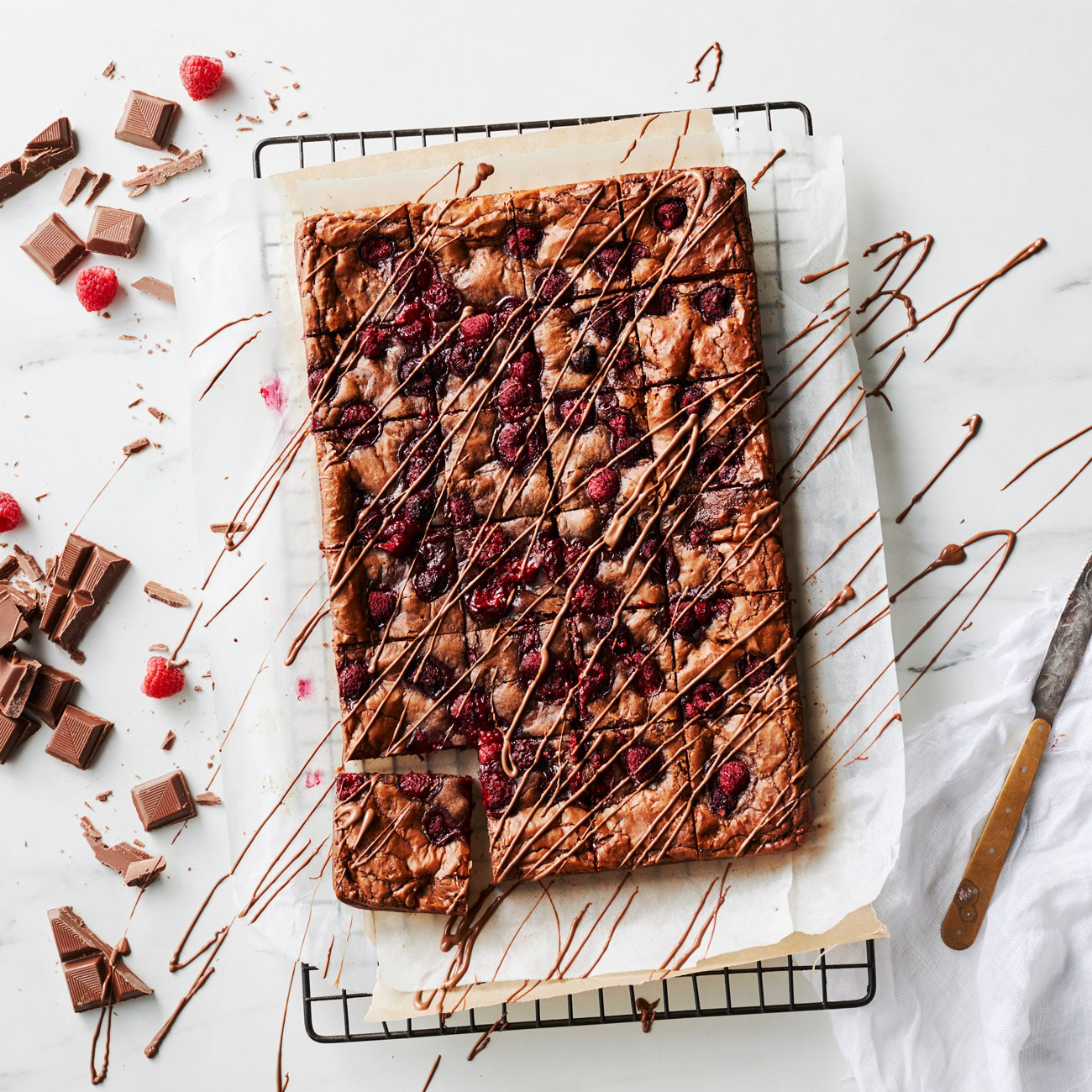 Milk Chocolate Raspberry Brownies Recipe Woolworths