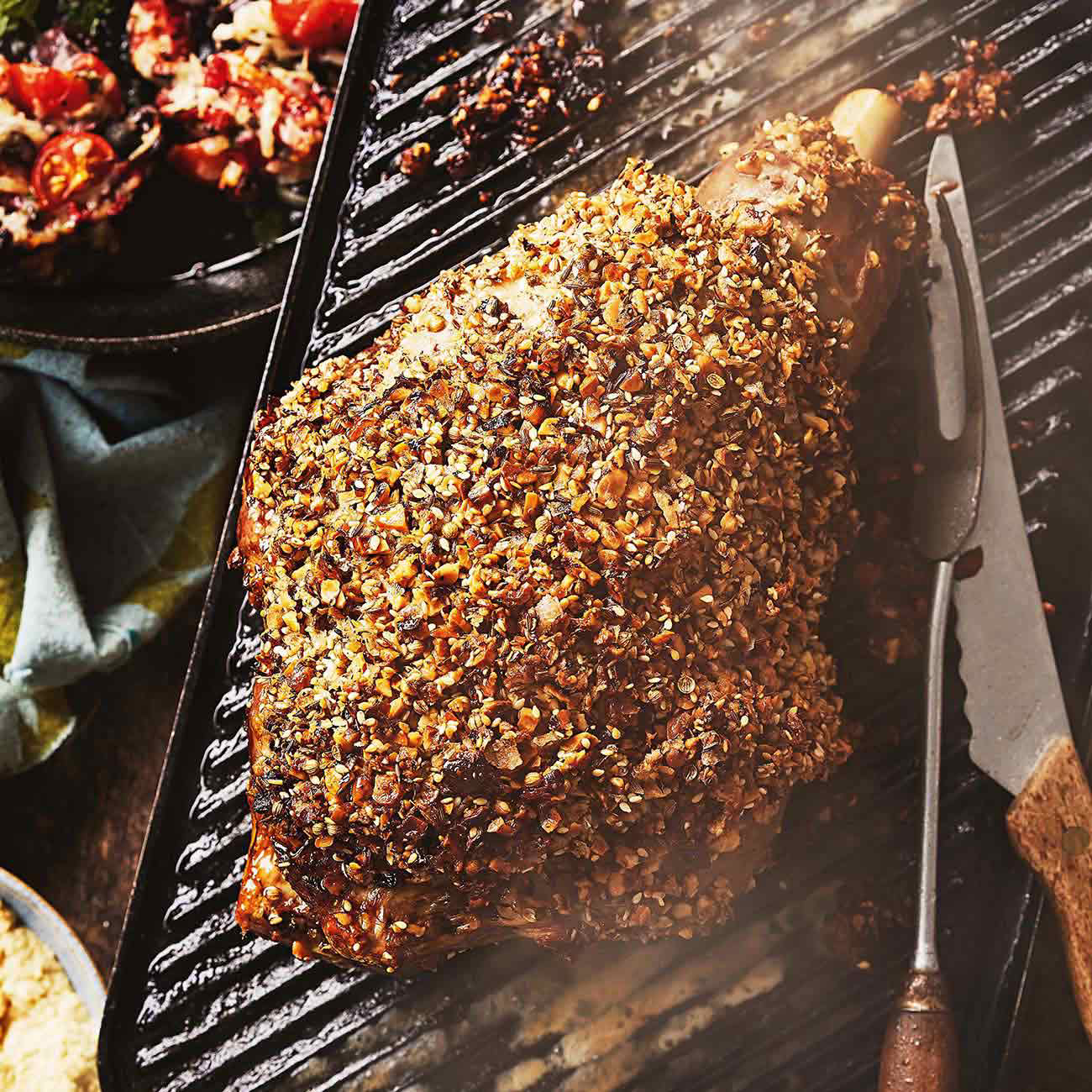 DukkahCrusted Roast Lamb Recipe Woolworths