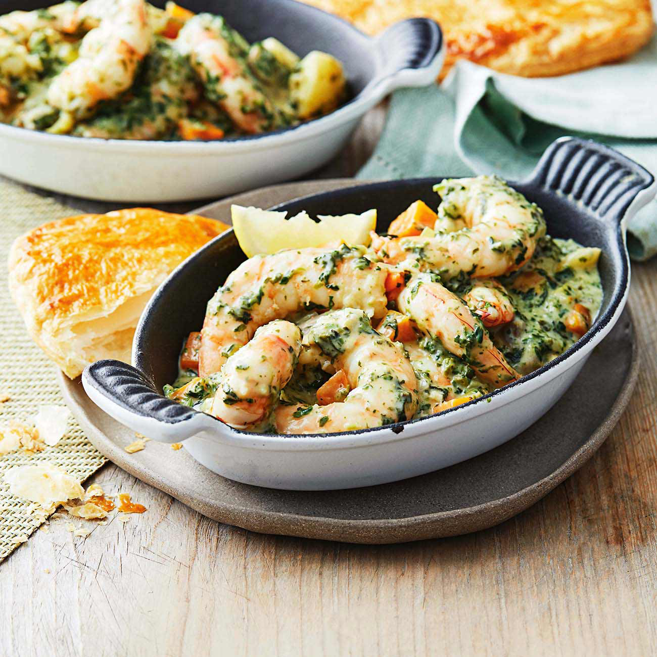 Garlic Prawns With Golden Pastries Recipe Woolworths