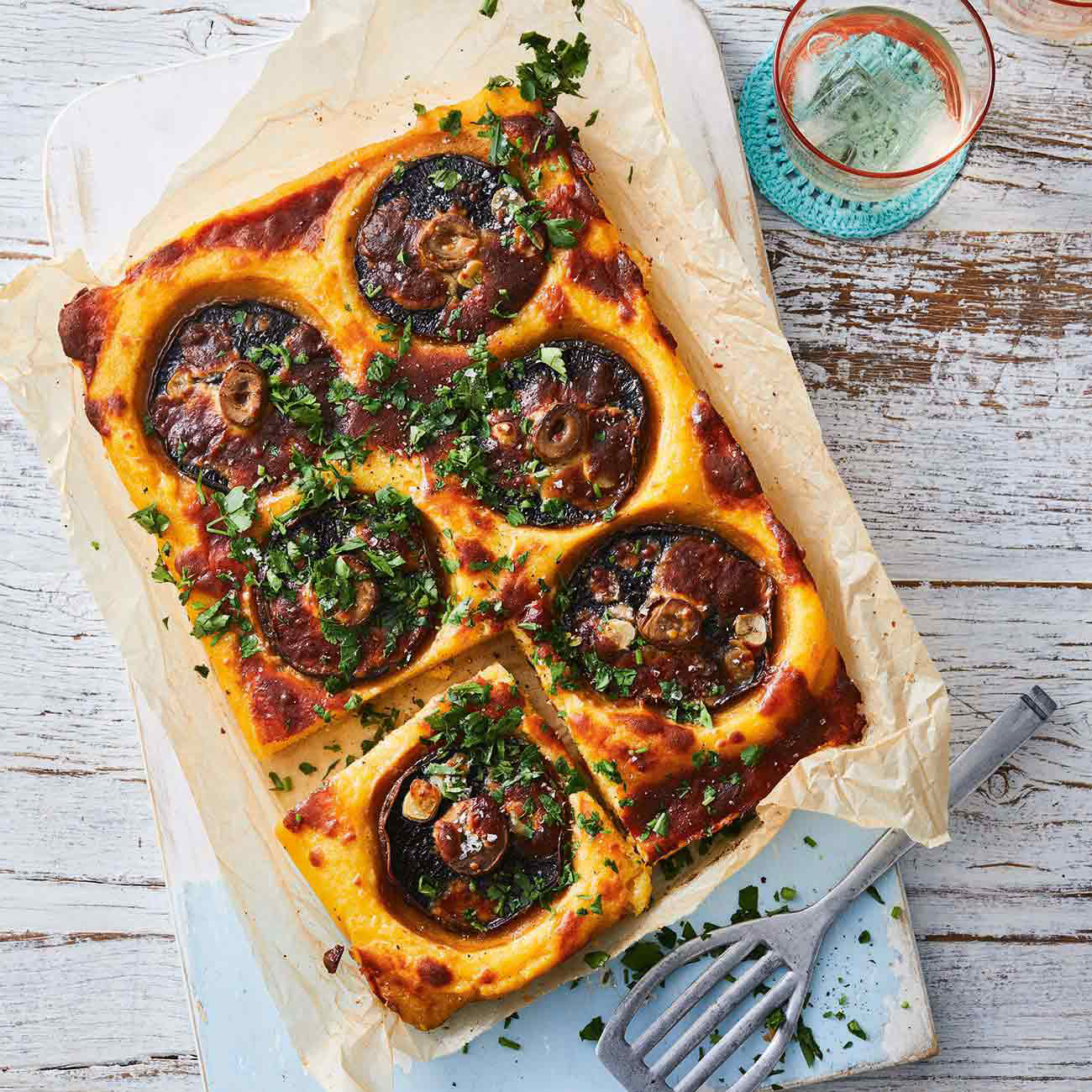 Cheesy Polenta With Garlic Mushrooms Recipe Woolworths