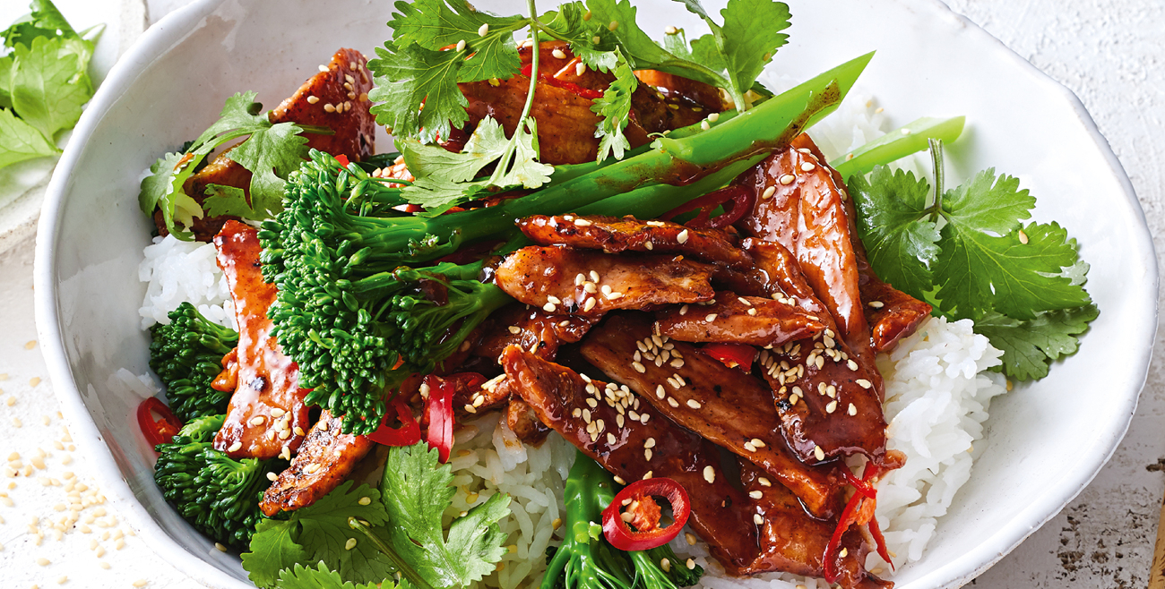 Sticky Char Siu Pork & Broccolini StirFry Recipe Woolworths