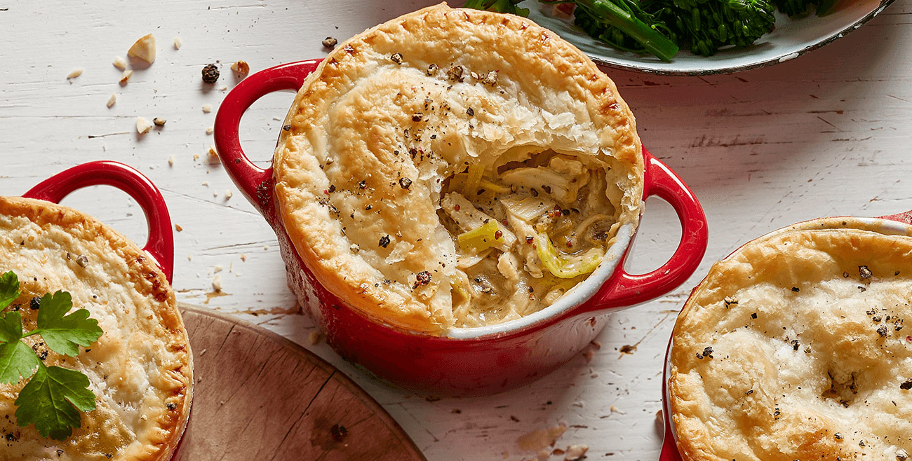 Chicken And Leek Pot Pies Recipe | Woolworths