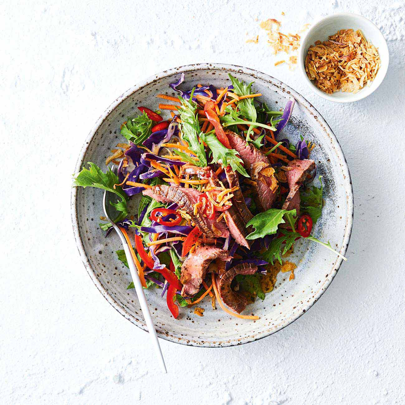 Speedy Spicy Thai Beef Salad Recipe Woolworths