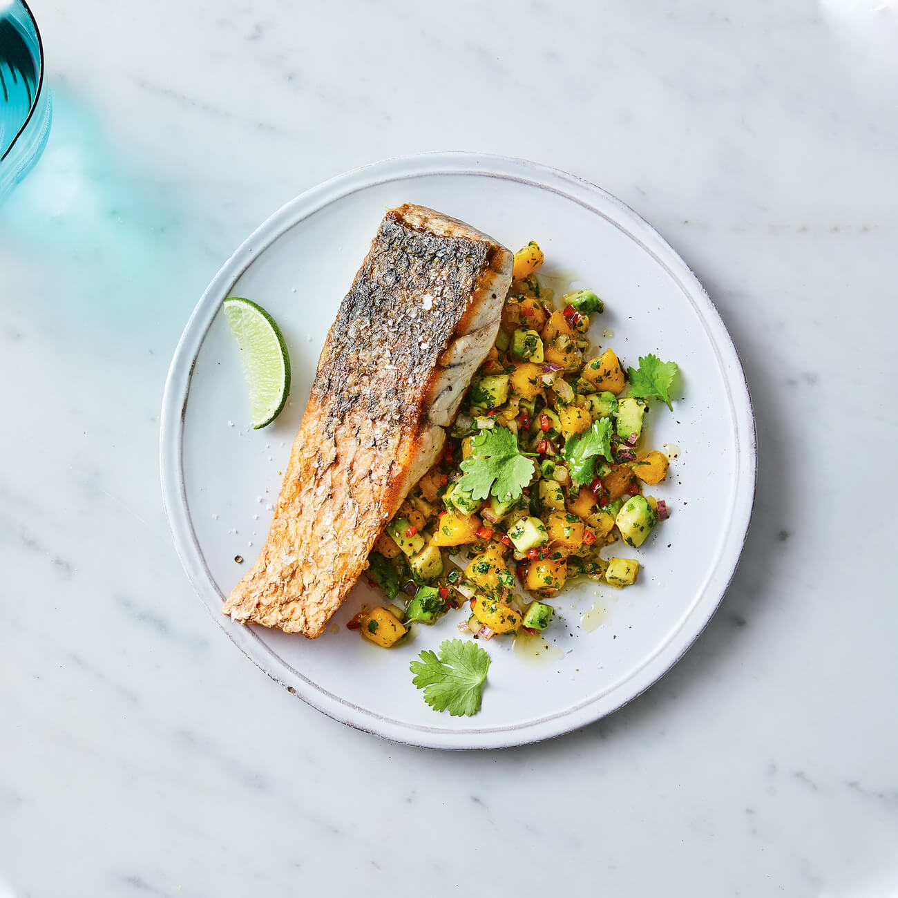 Crispy Skin Barramundi With Spicy Mango Salsa Recipe Woolworths