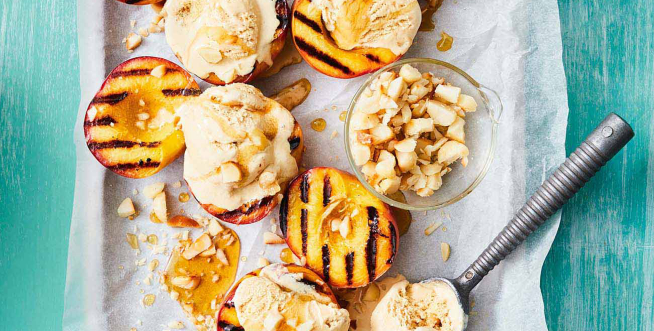 Chargrilled Nectarines With IceCream & Honey Recipe Woolworths