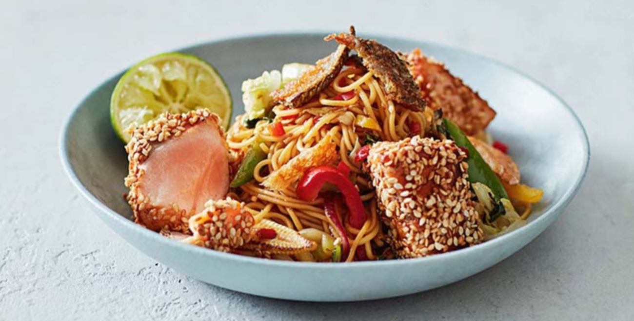 Jamie's Simple Salmon StirFry Recipe Woolworths