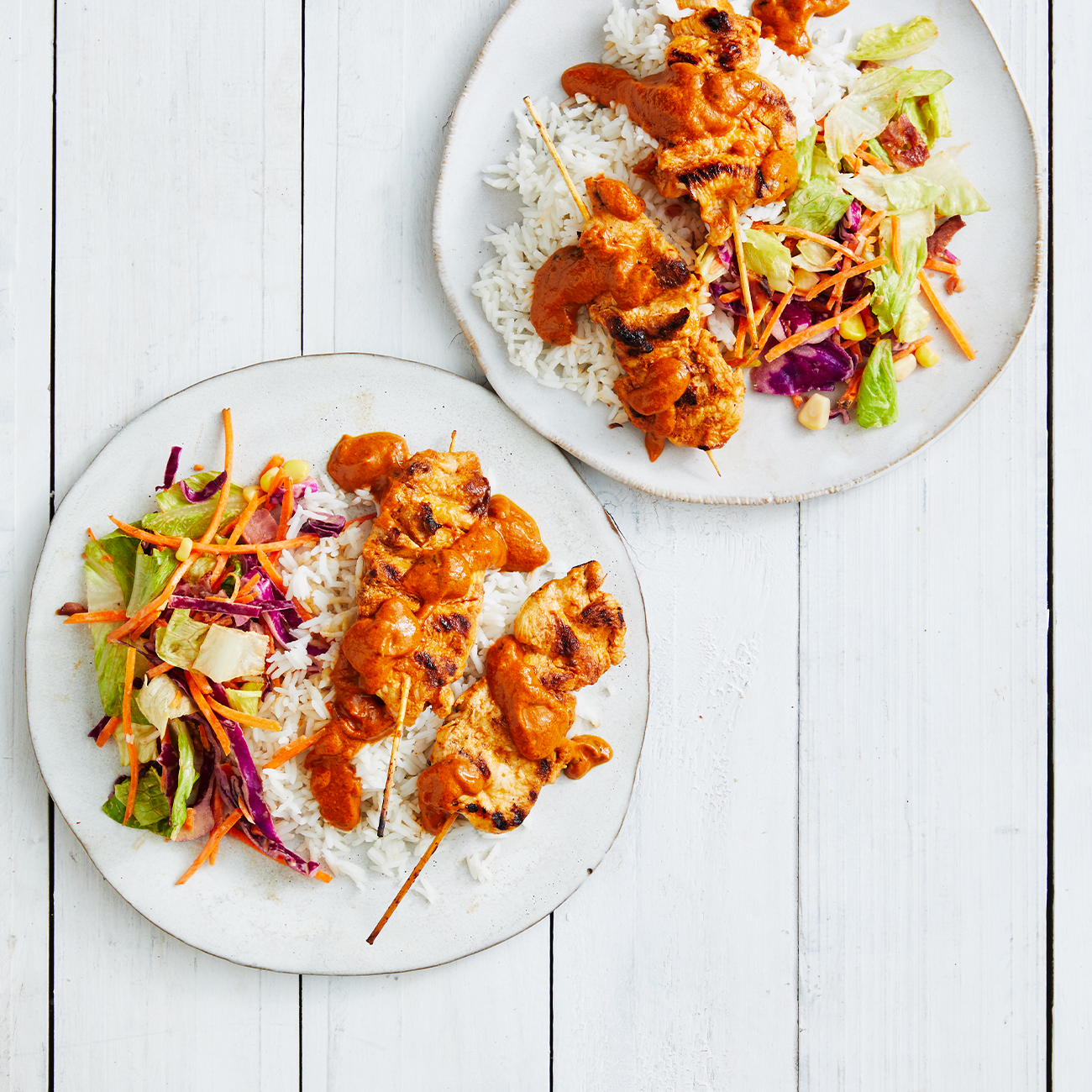 Quick Butter Chicken Skewers With Buffalo Salad Recipe Woolworths