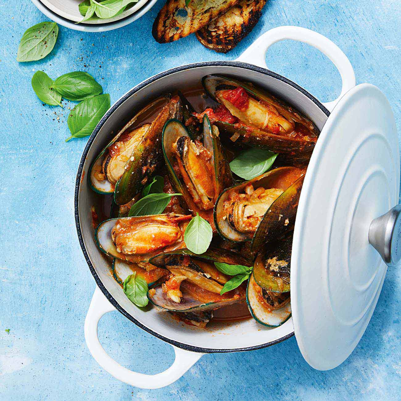 Mussels With Tomato & Garlic Broth Recipe Woolworths