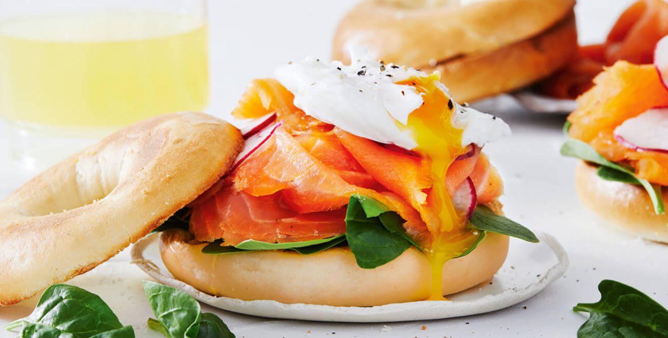 Smoked Salmon & Poached Egg Bagels Recipe Woolworths