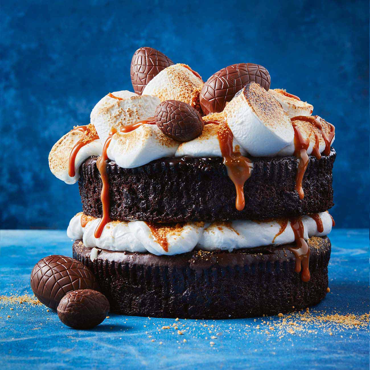 S’mores Chocolate Mud Cake Hack Recipe 