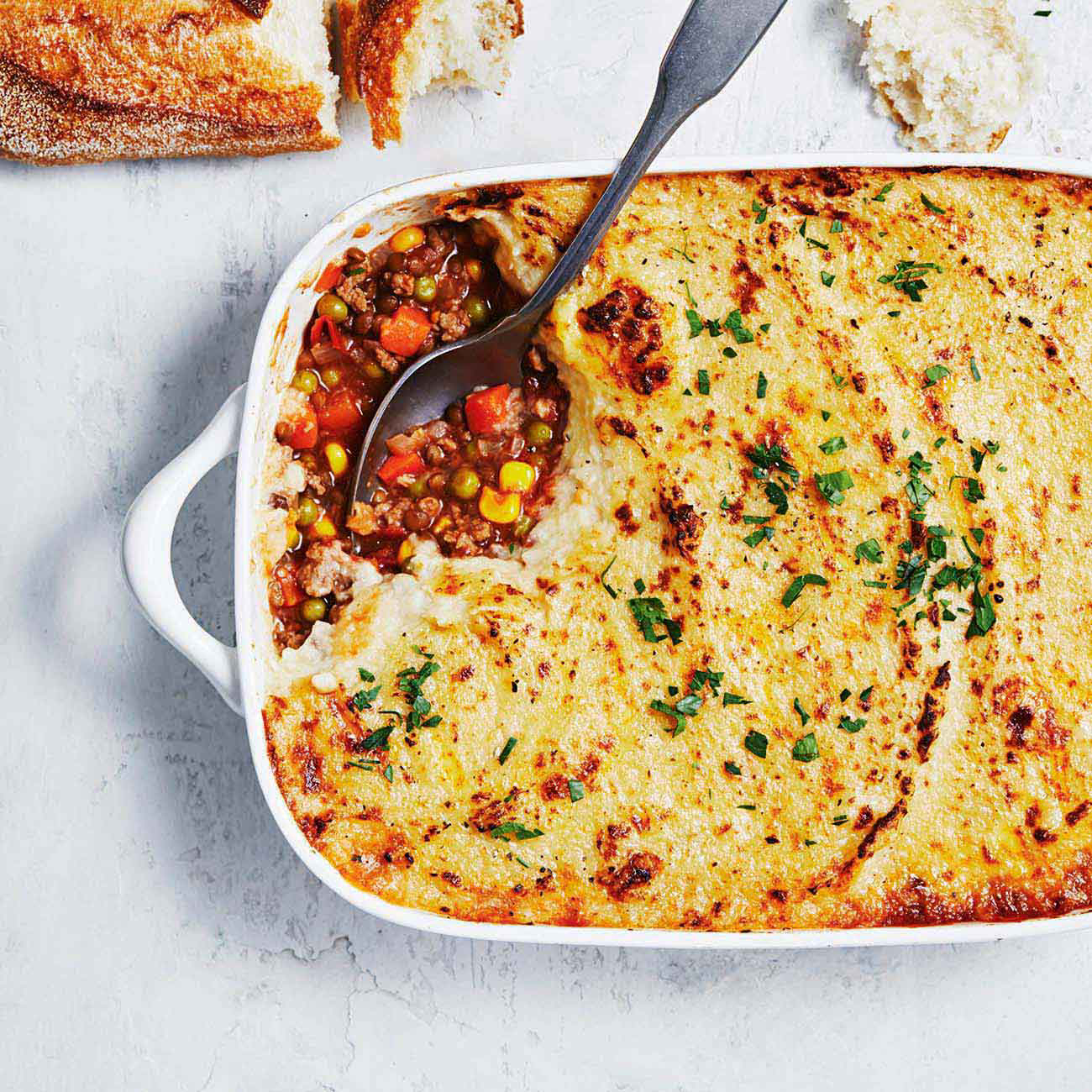 Healthier Shepherd’s Pie With Cauliflower Mash Recipe Woolworths