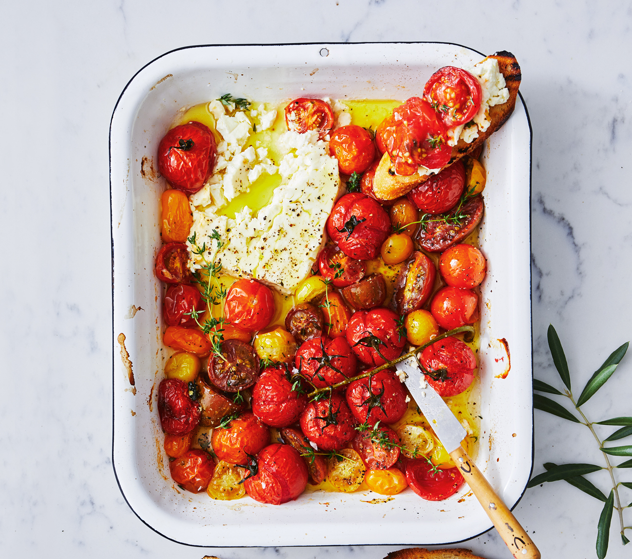 Roasted feta & tomatoes Recipe Woolworths