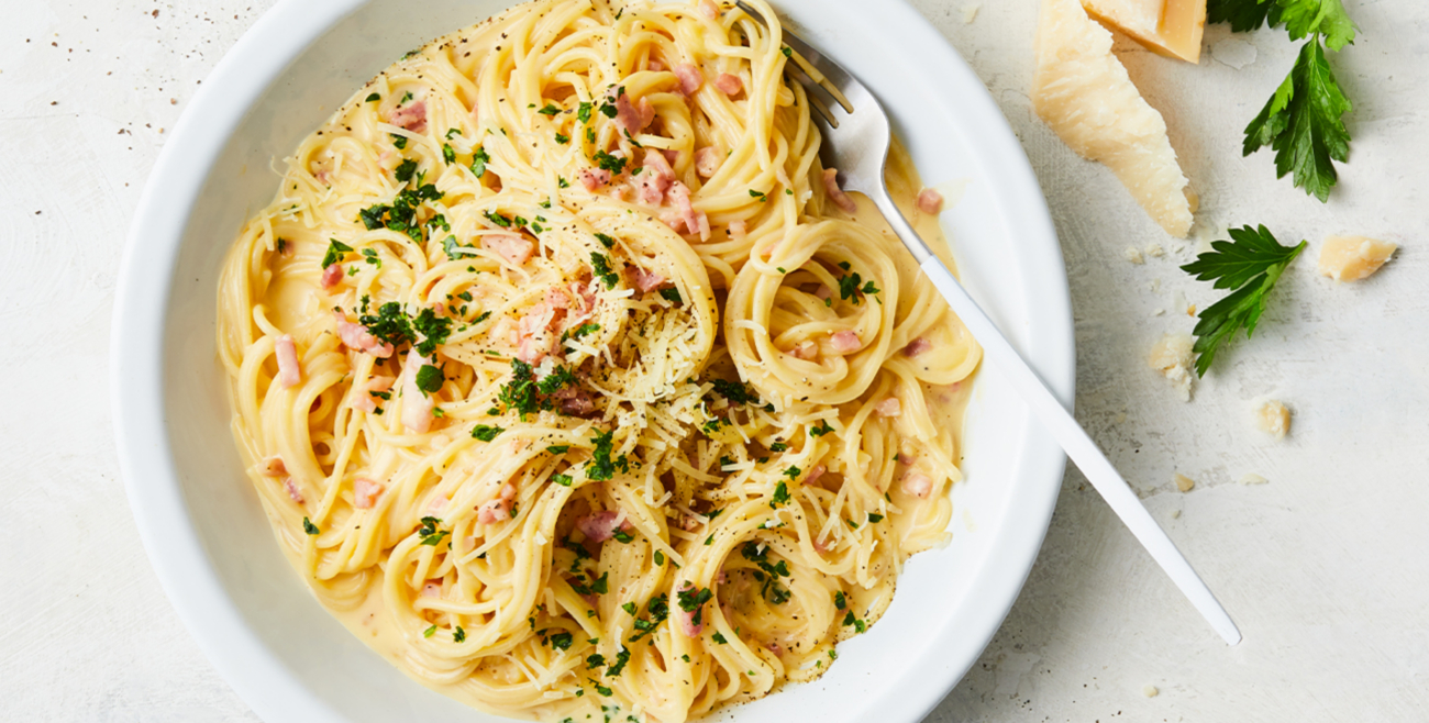 ThreeCheese Spaghetti Carbonara Recipe Woolworths