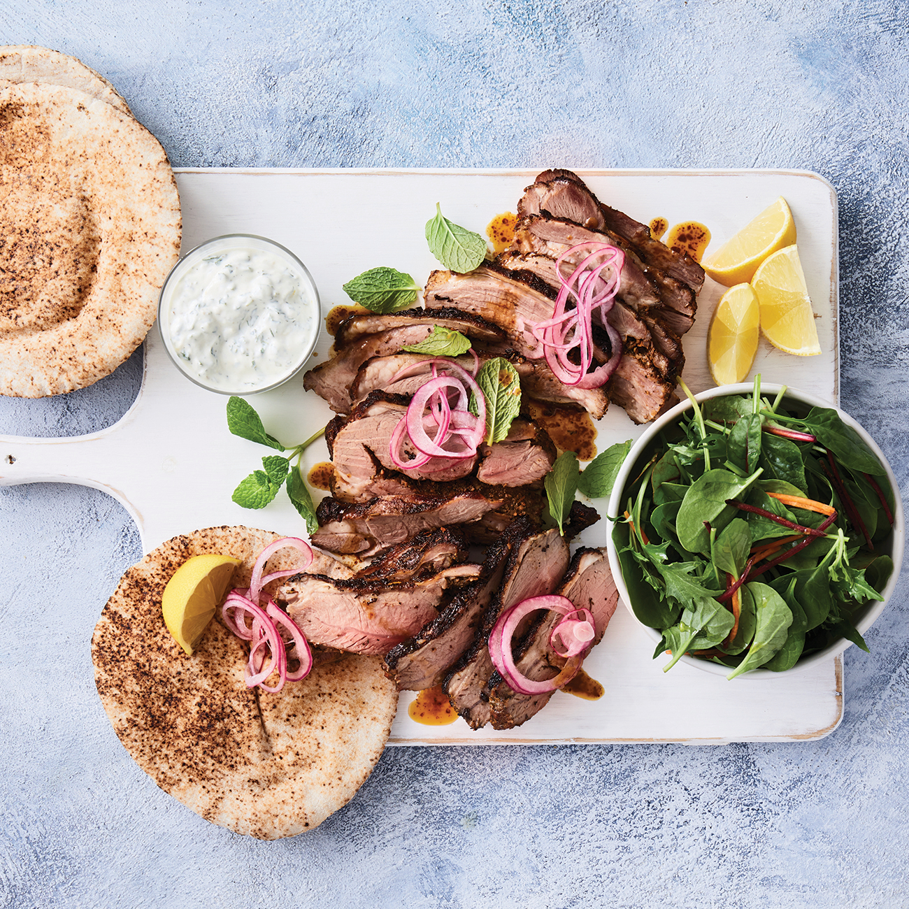Butterflied lamb shoulder with tahini and yoghurt dressing Recipe Woolworths