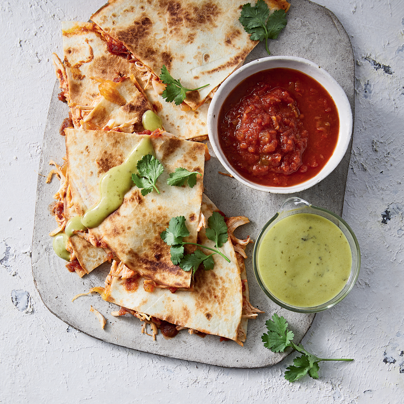 Chicken and Chunky Salsa Quesadillas Recipe Woolworths