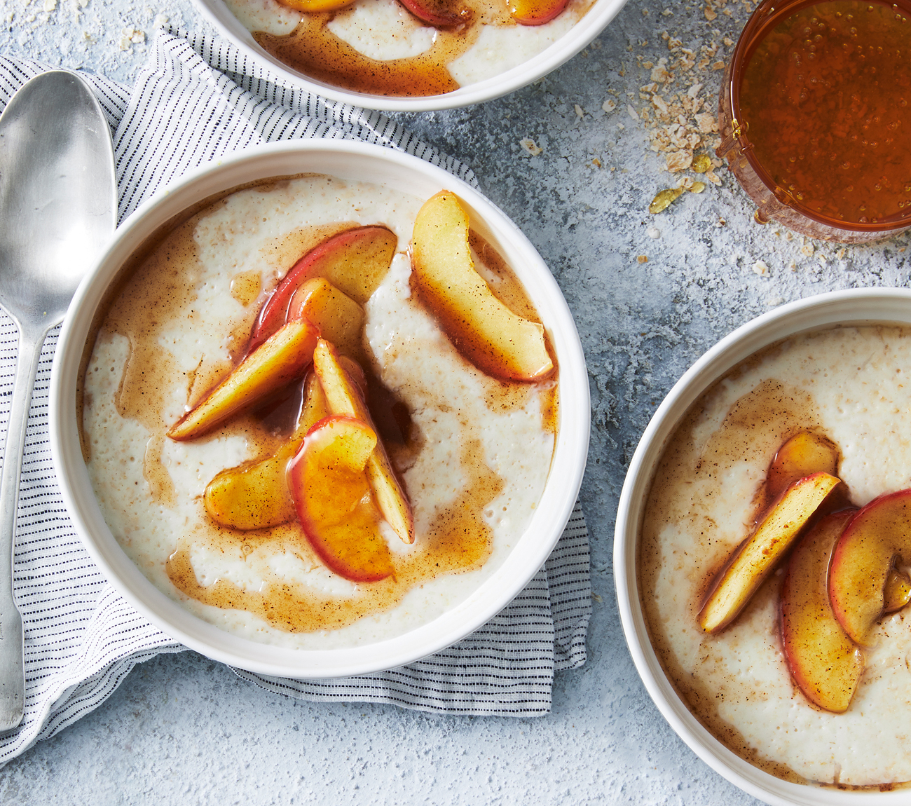 Creamy Porridge with Honey & Cinnamon Apples Recipe Woolworths