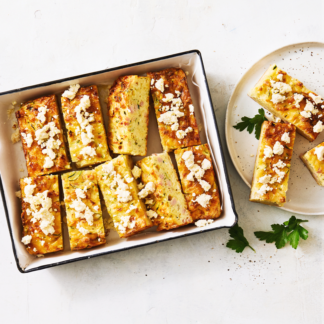FourCheese Zucchini Slice Recipe Woolworths