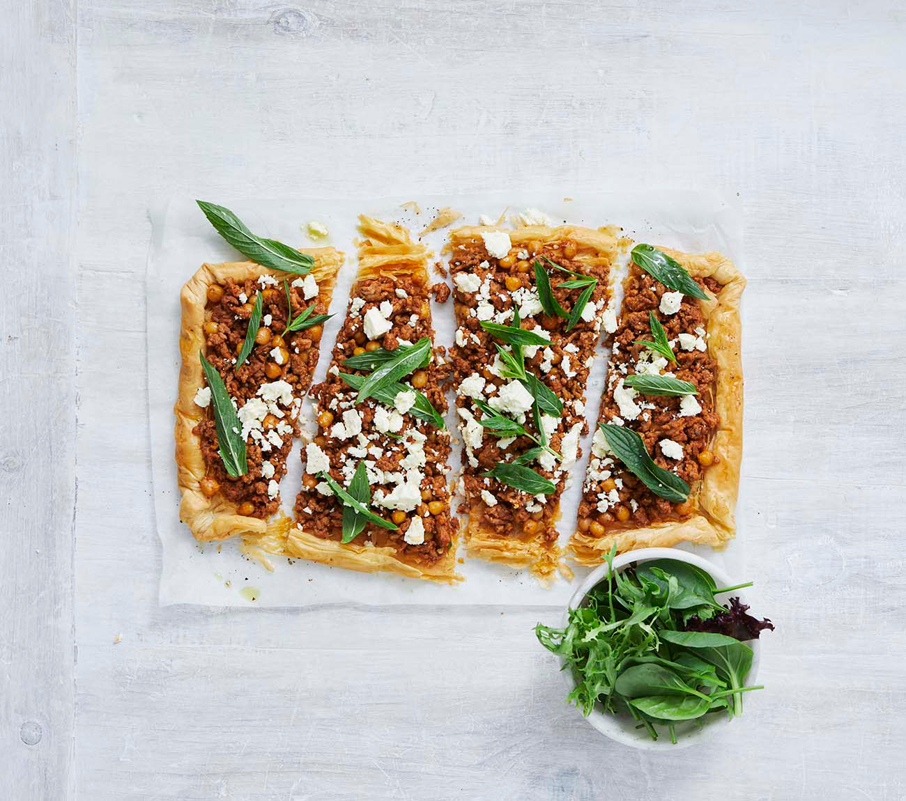 Morrocan lamb tart with mint and feta Recipe Woolworths