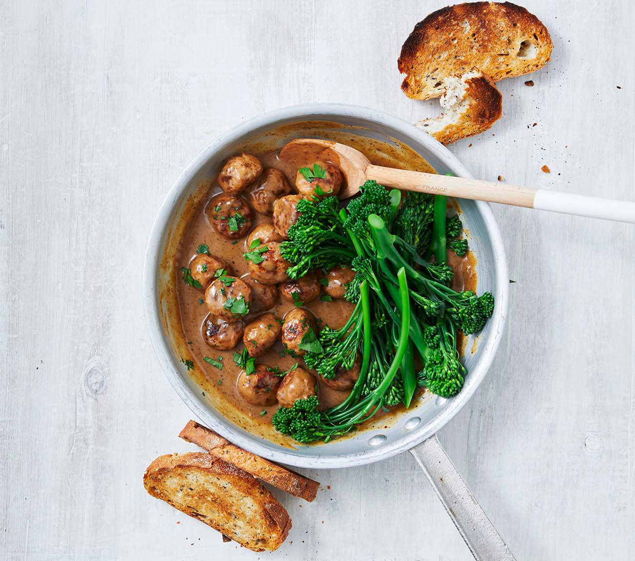 Swedish Meatballs with Broccolini Recipe Woolworths