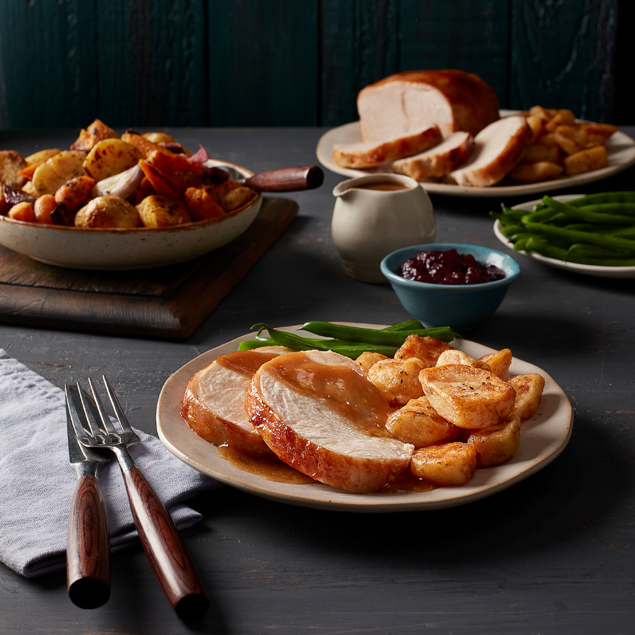Turkey Breast Roast with Rosemary and Garlic Potatoes Recipe | Woolworths