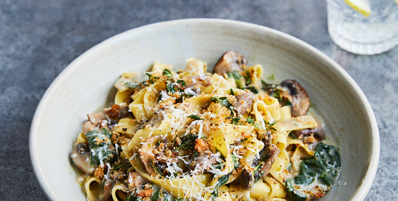 Jamie's Creamy Mushroom Pasta Recipe | Woolworths