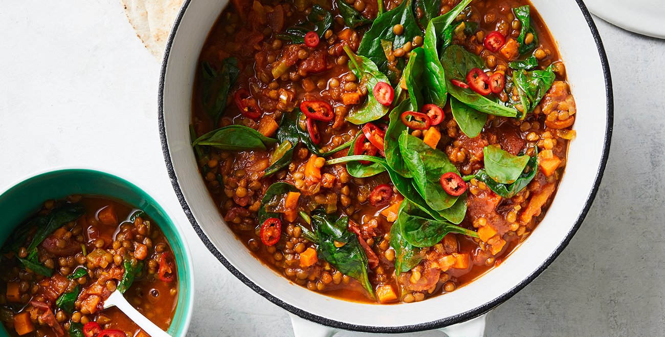 Quick Lentil & Spinach Stew Recipe Woolworths