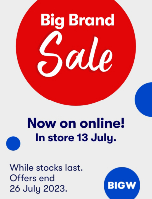 Big brands, BIG savings! catalogue front page