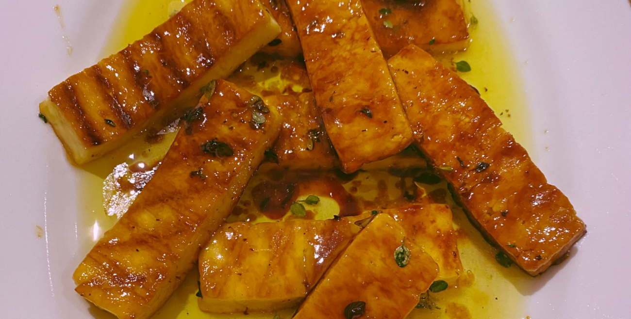 Halloumi With Honey Lemon And Thyme Sauce Recipe Woolworths