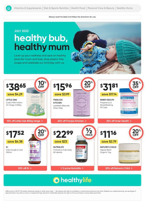 healthylife July Catalogue catalogue front page