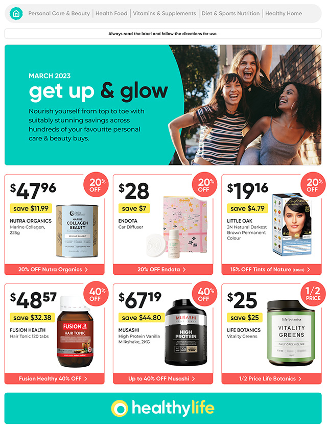 healthylife March Catalogue catalogue front page