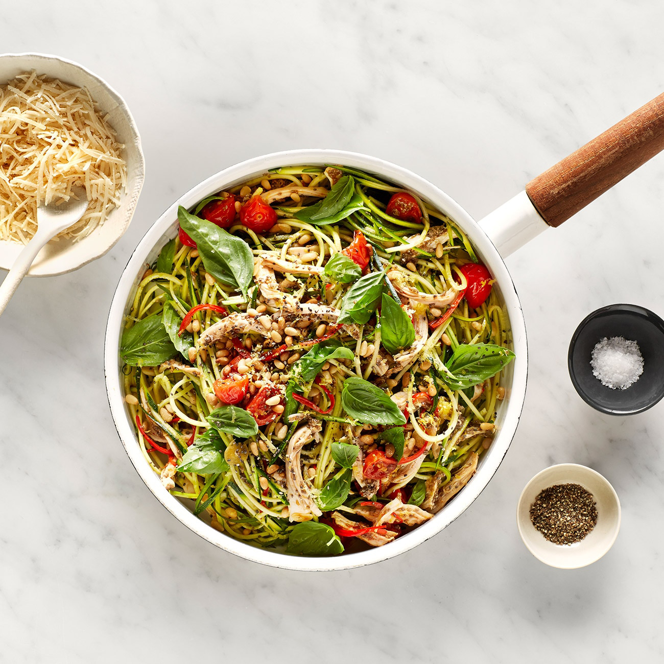 Zucchini Pasta with Chicken & Chia Seeds Recipe Woolworths